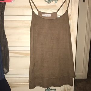 Suede tank